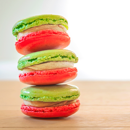 Macarons - Candy Cane